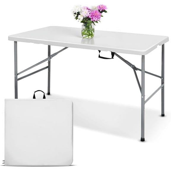 6ft Heavy - Duty Handle - Equipped Folding Table: Ideal for Indoor and Outdoor Adventures