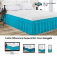 thumbnail image 4 of SGI Bedding 12 Inch Wrap Around Bedskirt | Microfiber Wrap Around Bed Skirt | Fade-Resistant, Wrinkle-free, Anti-static, Decorative, Extra Storage Space, Clutter-Free | Alberta King, Turquoise Blue, 4 of 8
