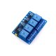 thumbnail image 1 of Módulo de relé Lab 4, módulo de relé de 4 canales de 5V Compatible con módulo de relé de 4 vías de 5V con microcontrolador de aislamiento optoacoplador, 1 of 5