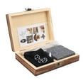 thumbnail image 3 of Piedra de whisky negra, multifuncional, portátil, enfriador de rocas con pinzas, caja de almacenamiento para beber, regalo, 3 of 15