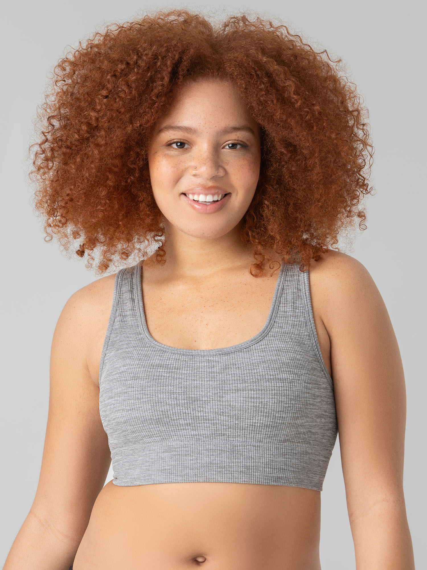 No Boundaries Women's Double Scoop Seamless Bra