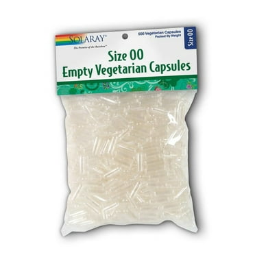 Solaray Empty Vegetarian Capsules Size 00 500 Capsule