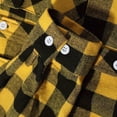 thumbnail image 7 of HCNTES Plaid Mens Flannel Shirts Long Sleeve Shirts for Men Casual Button Down Big and Tall Button Up Shirt(L01-Yellow,L), 7 of 7