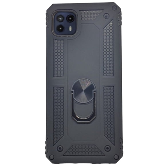 Funda Uso Rudo Con Anillo Magnético Para Motorola G50 5G Negro Cely Vesmir Más 2 Micas De Cristal