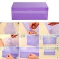 opvise Candy Color Clear Plastic Shoebox Lady Stackable Shoes Storage