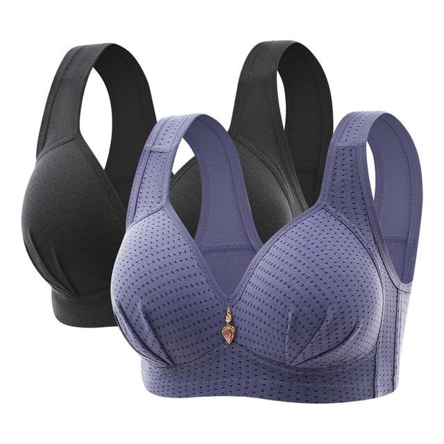 PEZHADA Two Piece Sets For Women Womans Embroidered Glossy Comfortable Breathable Bra Underwear No Rims Two Piece Set Womens Two Piece Sets