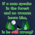 thumbnail image 3 of CafePress - If A Man Speaks In The Forest T Shirt - Men's Classic Graphic Cotton T-Shirt, 3 of 4