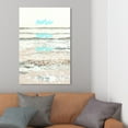 thumbnail image 3 of Wynwood Studio Nautical and Coastal Wall Art Canvas Prints 'Swim in Jeweled Waters Neon' Coastal - Blue, White, 3 of 5
