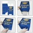 thumbnail image 5 of Graduation Card Box Holder, Congrats Grad Foldable Cardboard Decorations Box for Graduation Party Decoration and Grad Parties (Blue), 5 of 5