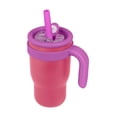 thumbnail image 1 of Termo Doble Pared Con Popote Rosa Para Niños, 1 of 3