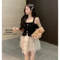 thumbnail image 2 of Vestido con falda de pastel de lunares y hombros descubiertos ajustado a la cintura con diseño sensible para mujer, estilo nuevo y antienvejecimiento para chicas picantes, 2 of 4