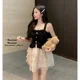 thumbnail image 2 of Vestido con falda de pastel de lunares y hombros descubiertos ajustado a la cintura con diseño sensible para mujer, estilo nuevo y antienvejecimiento para chicas picantes, 2 of 4