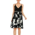 thumbnail image 3 of safuny Women's Trendy Midi Loose Sundress Floral Printed Sleeveless Round Neck Dress Elegant Beach Leisure Retro Holiday Clothing Fashion Summer Clearance, 3 of 9