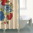 thumbnail image 4 of Pioneer Colorful Floral Shower Curtain for Bathroom Home Decor Bathtubs Waterproof Fabric Curtain with 12 Hooks 84x72in, 4 of 6