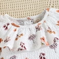 thumbnail image 4 of Body De Bebé Canastilla Onesies Para Niños Pequeños Niñas Niños Mameluco Floral De Manga Larga Mono Mameluco Infantil Blanco Odeerbi LM103-6178, 4 of 9