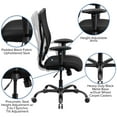 thumbnail image 3 of Flash Furniture HERCULES Series Big & Tall 400 lb. Rated Black Mesh Executive Swivel Ergonomic Office Chair with Adjustable Arms, 3 of 13