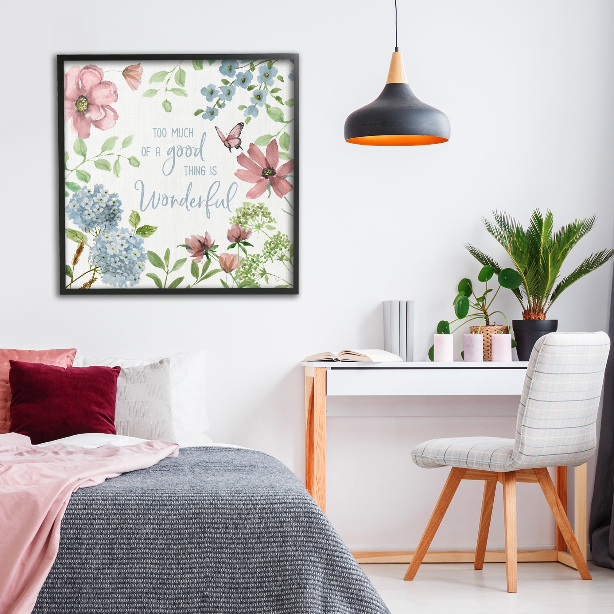 Stupell Industries Too Much Of A Good Thing Black Framed Giclee Art, design by Nan