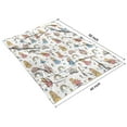 thumbnail image 4 of White Princess Castle Pattern Blanket,Comfortable Soft Flannel Throw Blanket,All Season,Warm Lightweight Blankets for Sofa Bed Couch Living Room Chair,40"x50", 4 of 4