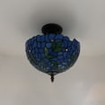 thumbnail image 5 of Enjoy Decor Lamps 12-Inch Tiffany Ceiling Light with Stained Glass Bowl, 5 of 5