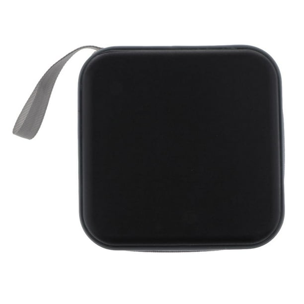 Estuche rígido para CD/DVD con capacidad para 40 discos, protector negro