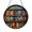 Acrylic 3.5 Inch, variant on Cozy Library Bookshelf Round Stained Glass Suncatcher – Window Art