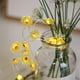thumbnail image 4 of Sunflower Battery Operated String Lights | 30 LED Warm White Fairy Lights | 9.84 FT Flexible Outdoor Indoor Decorative Garland | Remote Controlled | Party Wedding Bedroom Holiday Décor | Yellow | 1, 4 of 7