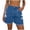 Blue, variant on Enjoytime Women Jean Shorts Trendy Mid Waisted Stretchy Frayed Hem Denim Shorts Summer Casual Vintage Jorts