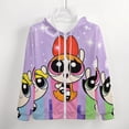 thumbnail image 4 of The Powerpuff Girls Zip Up Hoodies Unisex Realistic 3D Print Sweatshirt Long Sleeve Hooded Jacket Coat 5XL, 4 of 8
