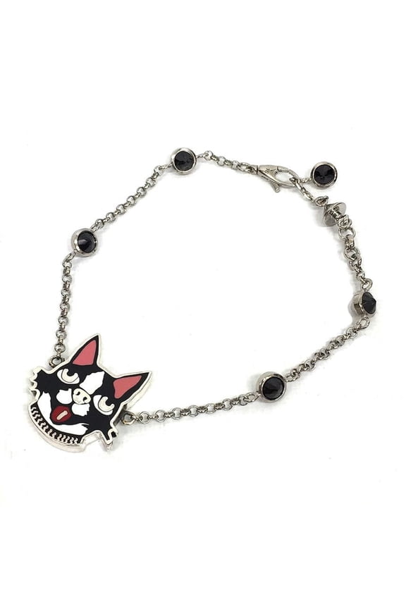 Pre-Owned Gucci BOSCO & ORSO Bracelet 472207 Boston Terrier Dog AG925 Silver #16... (Good)