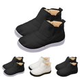 thumbnail image 2 of XIMIN Women's Winter Warm Fur Solid Color Ladies Snow Ankle Booties Lightweight Comfortable Slip On Waterproof Rain Outdoor Stylish Snow Short Boots, 2 of 9