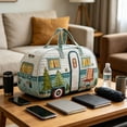 thumbnail image 6 of ZhangC 3D Printed Quilted Travel Duffle Bag, 9x9x18 Inches Camping Outdoor Boho Travel Weekend Bag, Carry-On Overnight Luggage Bags Gym Tote, 6 of 6