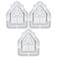 thumbnail image 1 of Molde Silicona para Portavelas Casa 1/2/3/4 Uds. Mesa Navidad Interior Del, 1 of 9
