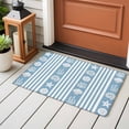 thumbnail image 4 of Striped Front Door Rugs 2x3 ft Ocean Blue Starfish Shell Jellyfish Coral Small Rug for Entryway Non Slip Washable Bathroom Door Mat Absorbent Floor Mat for Indoor Entrance, 4 of 9