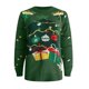 thumbnail image 2 of Gibobby Suéter navideño Suéter navideño de estilo europeo y americano, suéter de manga larga con cuello redondo y ambiente festivo(Verde,M), 2 of 5