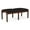 Black, variant on Lenox Wood Reception Waiting Room 18" 2-Seat Bench / Walnut Wood / Black