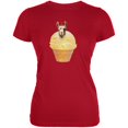 thumbnail image 1 of Ice Cream Cone Llama Red Juniors Soft T-Shirt, 1 of 1