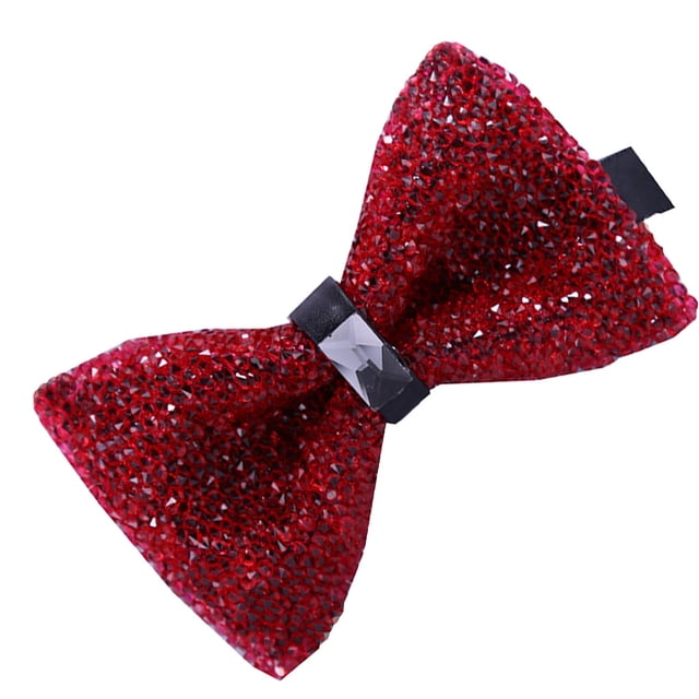 Qarigey Lazos de diamantes de imitación, lazos de cristal, corbata ornamental ostentosa, accesorio de ropa ajustable a la moda para banquetes y Accesorios de disfraces veinte Qarigey AP009820-20B