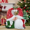 thumbnail image 2 of Hodao Christmas Gnome Couple Figurine – Handcrafted Resin Holiday Decoration, Heart-Shaped Santa Hat Design, Love Gnomes Tabletop Decor with Gift and Christmas Tree Elements, 2 of 6