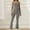 Gray, variant on Idoravan Yoga Pants for Women Spring And Fall Tight Waistband Sleeveless Neck Long Jumpsuit