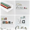thumbnail image 5 of WELLAND 48" Vista Photo Ledge Floating Wall Shelf, Set of 2, White, 5 of 5