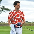 thumbnail image 2 of Wukai Hand Drawn Tomatoes Men’s Polo Shirts,Quick-Dry Athletic Shirt,Classic Fit Shirts-XX-Large, 2 of 8