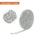thumbnail image 2 of 1 Pcs Resin Rhinestones Ribbon 3 Yards x 0.4 Inch Self Adhesive Diamond Rhinestone Tape for DIY Crafts White, 2 of 5