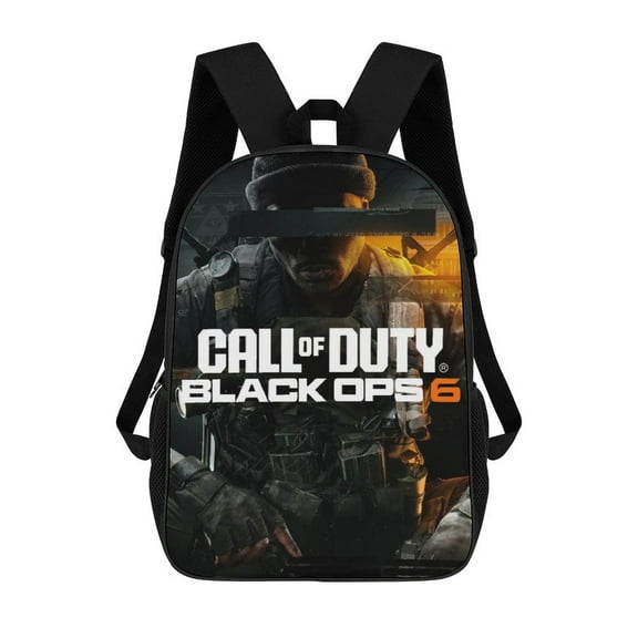 Call of Duty Backpack, 17 Inch Laptop Backpack, Water-Resistant BookBag, Adjustable Shoulder Straps, Durable 600D Polyester