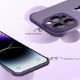 thumbnail image 5 of Compatible with iPhone 13 Pro Max Case Borderless Design Camera Lens Protection Thin Lightweight Soft Silicone Frameless Case Shockproof Bumper Cover for iPhone 13 Pro Max 6.7 inch, Purple, 5 of 15