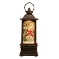 thumbnail image 1 of Christmas Light-Up Snow Globe Lantern, Santa with Little Girl, 1 of 5