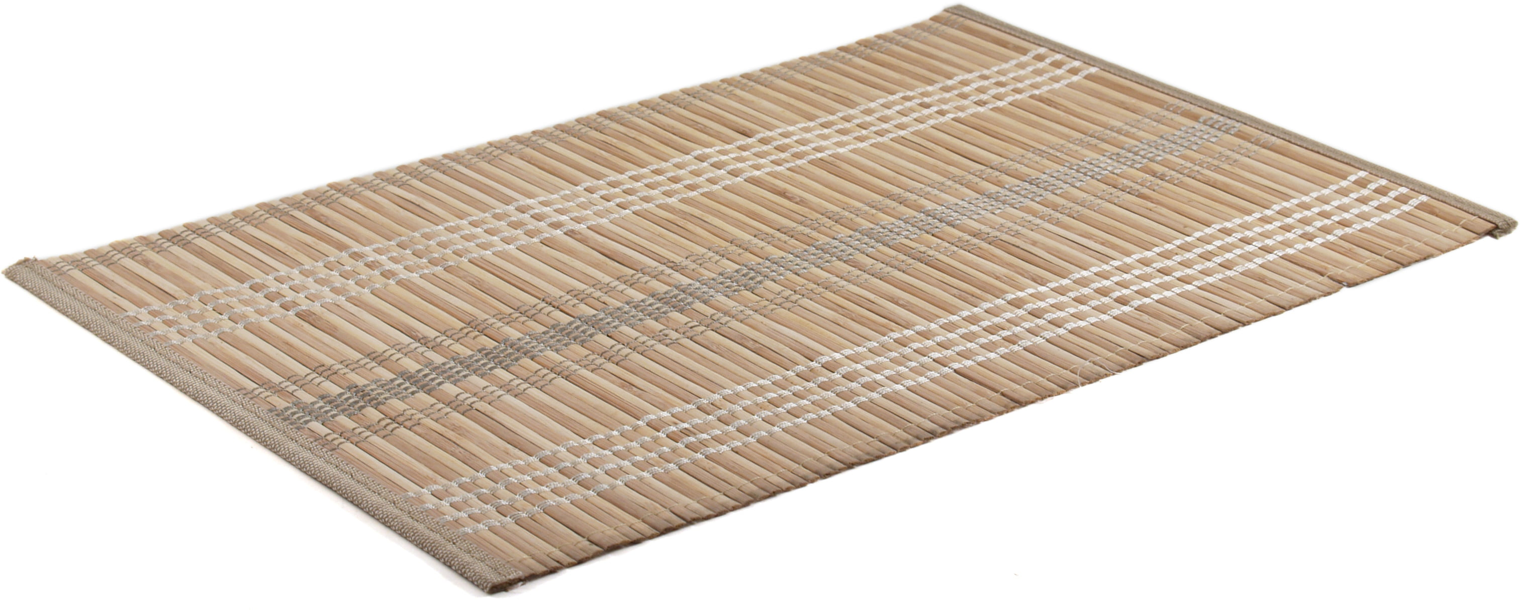 Natural Threaded Bamboo Placemat, of 4 - Walmart.com