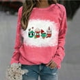 thumbnail image 2 of IROINNID Christmas Sweatshirts for Women Loose Crewneck Pullover Shirts Blouse Christmas Sweatshirt Tops,Red, 2 of 4