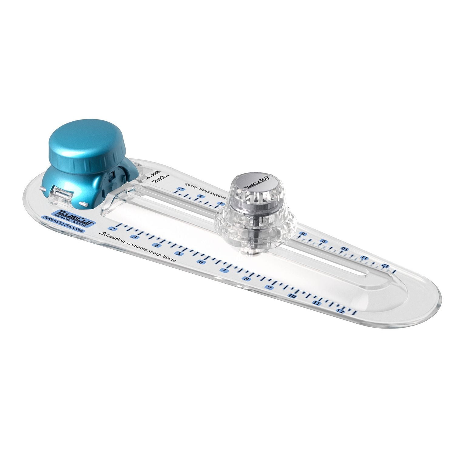 UNIQUE CREATIV by TrueCut 360° Circle Cutter — Cuts 2–12 in (5–30 cm) Circles