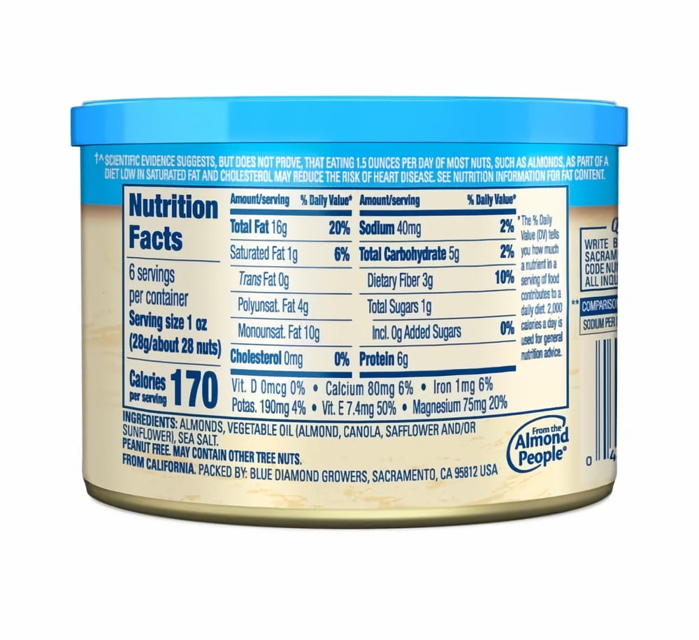 Blue Diamond Lightly Salted Almonds (Pack of 48)