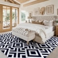 thumbnail image 5 of Washable Area Rug for Living Room, 9'x12' Geometric Diamond Non-Slip indoor Rug, Soft Low Pile & Stain Resistant Carpet for Bedroom, Dinning Room, Office, 5 of 8